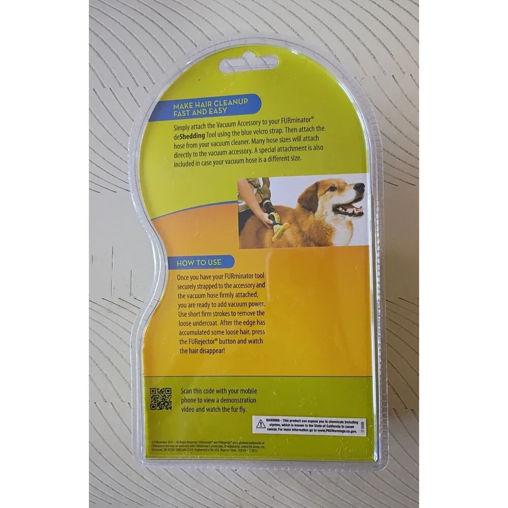 FURminator FURjector Vacuum Accessory for deShedding Tools S/M/L MPN 103004